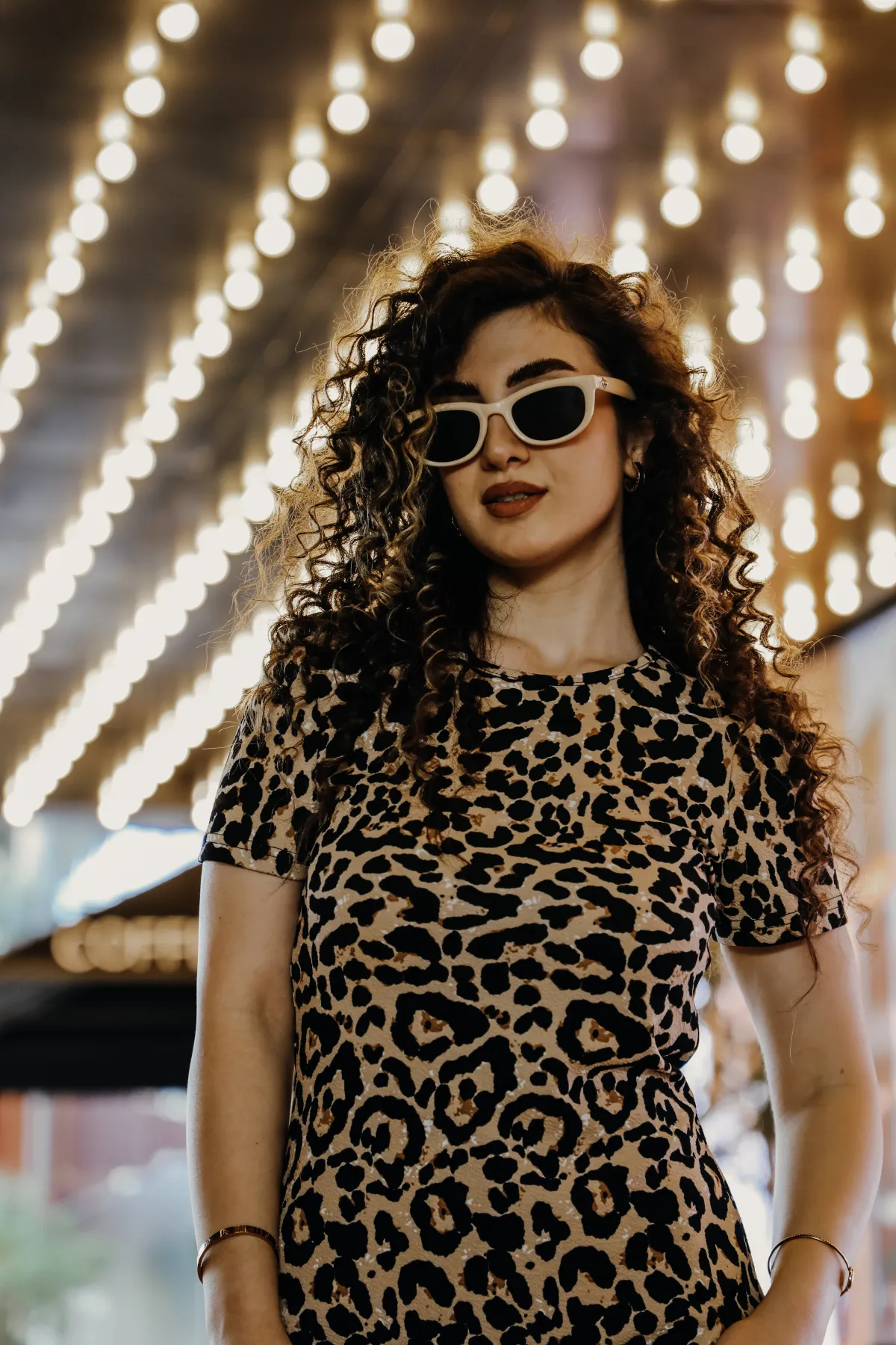 Fashion photography — city lights