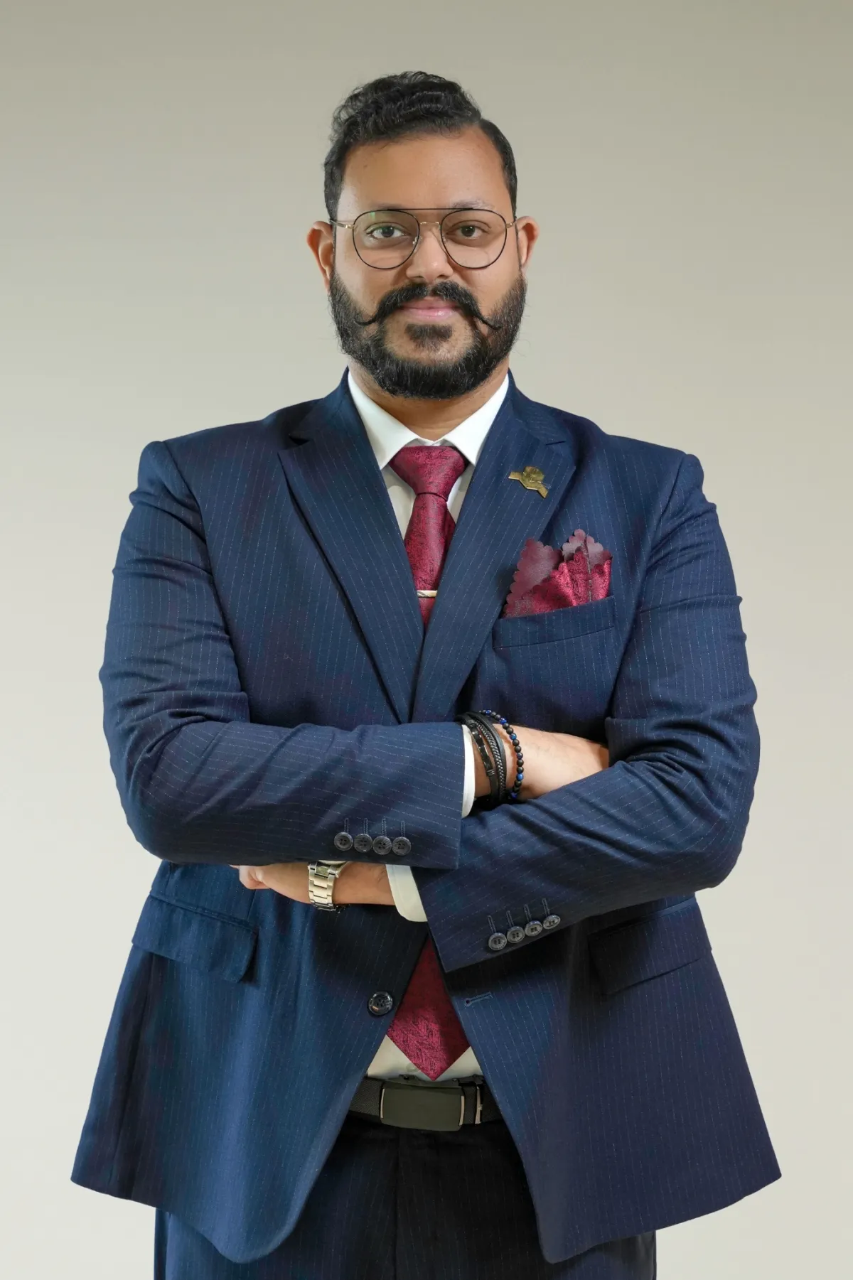 Professional headshot — refined character